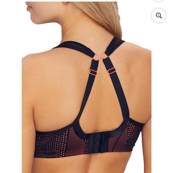 Panache Black & Coral Sport Bra - Picture 2 of 10